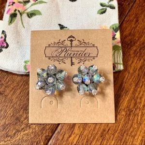 Plunder earrings - Rhinestone 7 point - New!